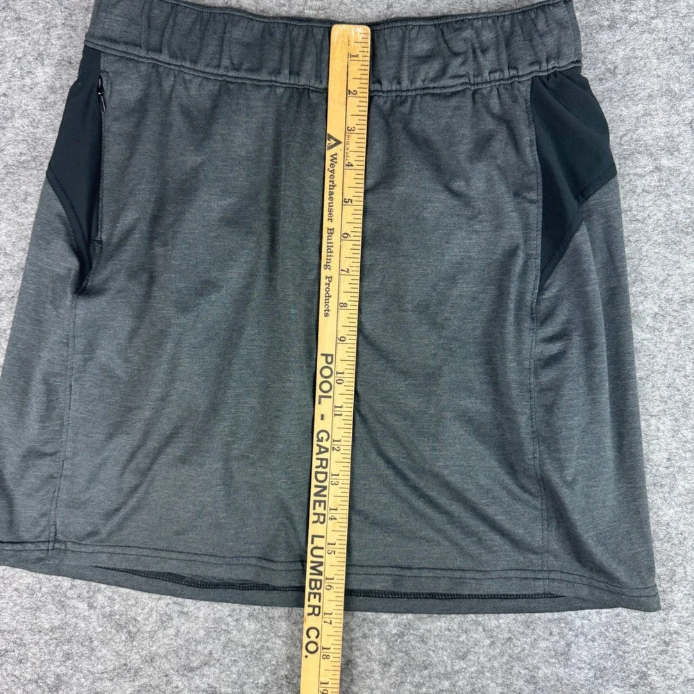 Columbia Womens Grey Heathered Active Skort Size Small Sporty Hiking Skirt